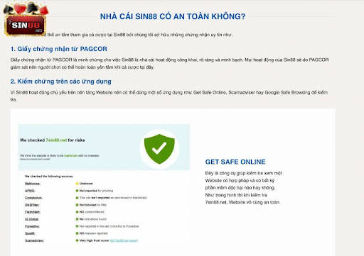 ứng dụng Sin88 