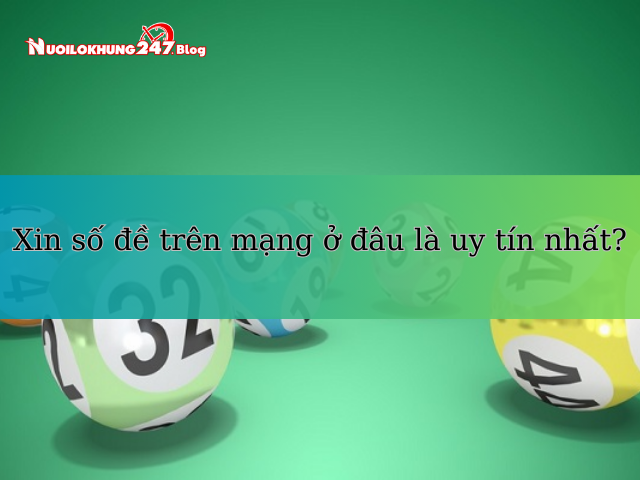 Xin số đề trên mạng ở đâu là uy tín nhất