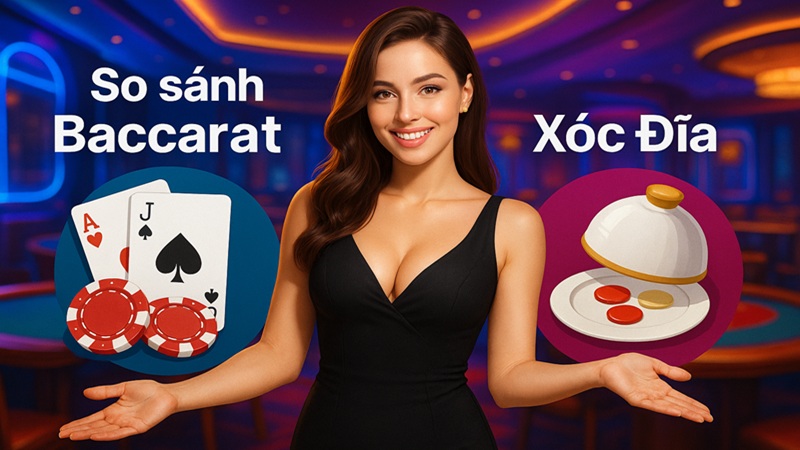So sánh Baccarat vs Xóc Đĩa: Trận Đấu Kinh Điển Quyết Định Hot Nhất BigBoss!